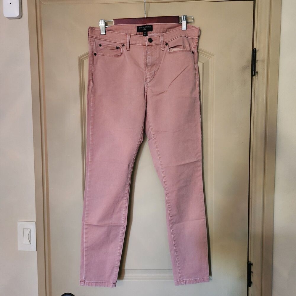 Banana Republic Factory Pink Mid-Rise Skinny Ankle Jeans - SIze 28/6